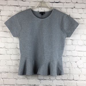 J. Crew flutted hem tshirt